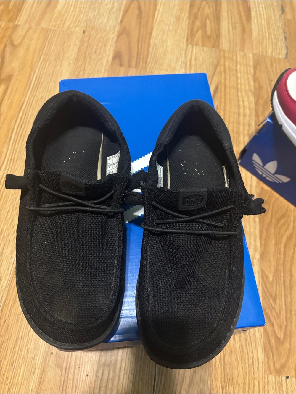Kids Black Casual Slip-On Shoes